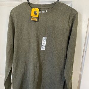 Carhartt women’s Long Sleeve Shirt in Olive Green XS